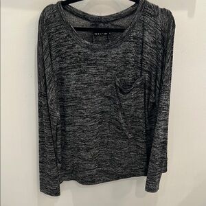 Rag & Bone Jean Long Sleeve Top with Front Pocket